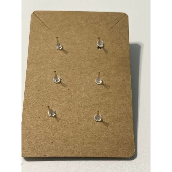 Stud Earrings Set Fuzzy Corduroy Cute Funky Earrings Set of 3 Pairs - Picture 3 of 4